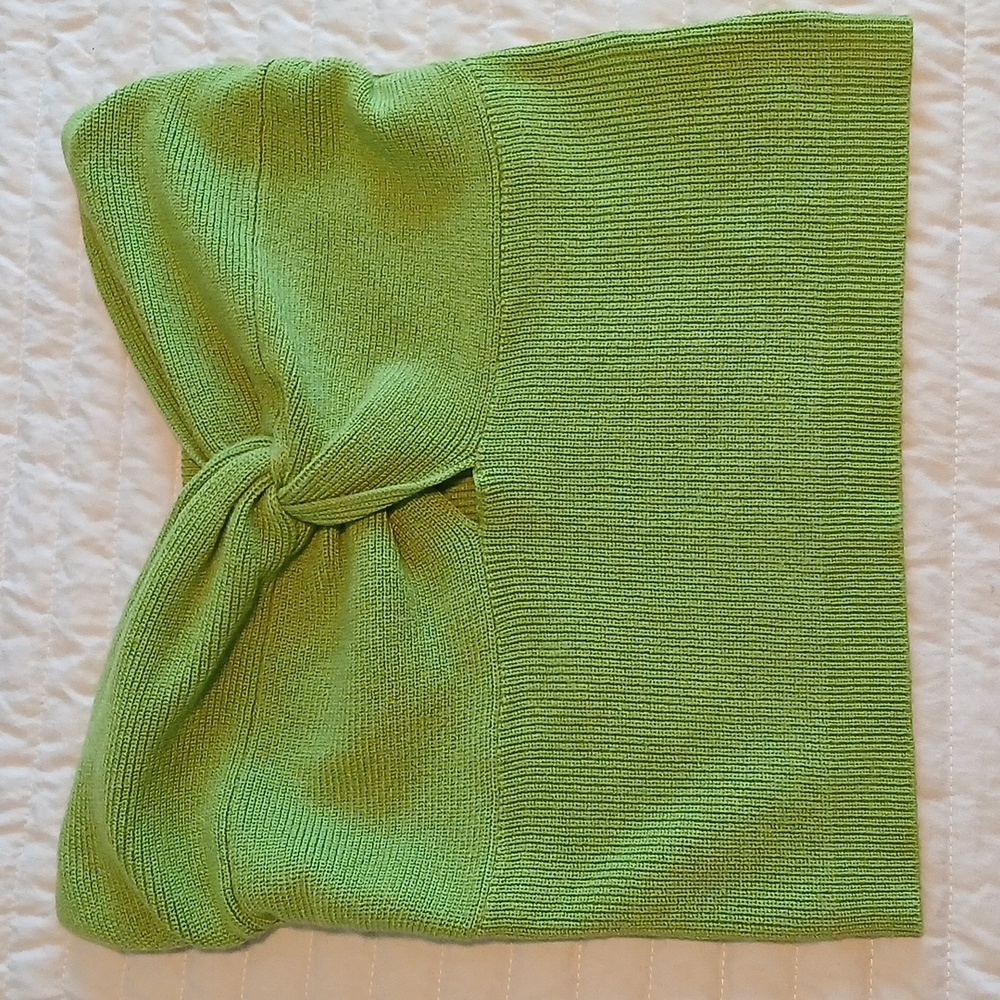 Green Knotted Women's Tube Top Size: Small